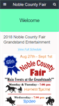 Mobile Screenshot of noblecountyfair.net